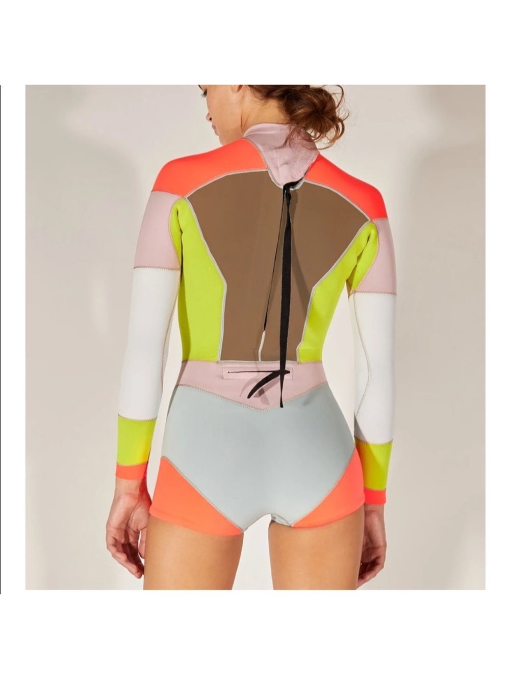 NWOT Cynthia Rowley Neoprene Women’s Colorblock Surf Wetsuit Medium - Picture 2 of 8